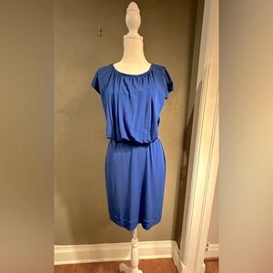 Evo Vorro sleeveless dress, knee length, silver chain belt size S